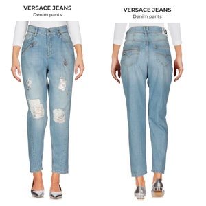 NWOT VJ Versace Jeans Boyfriend Denim Pants 27